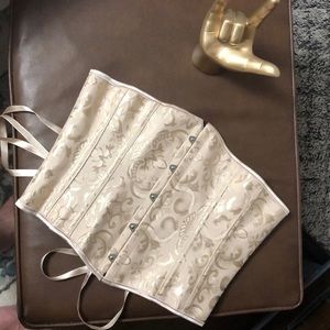 Beige bridal corset